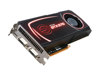 012-P3-1571-E1 - EVGA - GeForce GTX 570 HD 1280MB 320-bit GDDR5 PCI Express 2.0 x16 Dual DVI/ HDMI/ DisplayPort Video Graphics Card