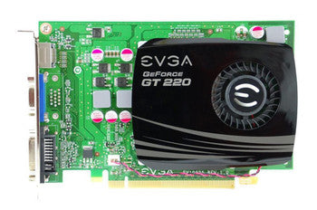 01G-P3-1227-ET - EVGA - GeForce GT 220 SuperClocked 1GB 128-bit DDR3 PCI Express 2.0 x16 DVI/ VGA/ HDMI Video Graphics Card