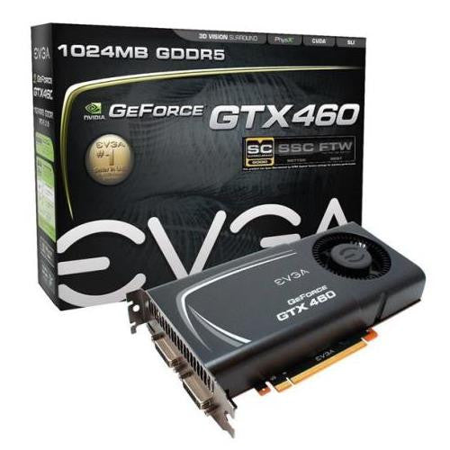 01G-P3-1373-A2 - EVGA - GeForce GTX 460 SuperClocked EE (External Exhaust) 1GB 256-Bit GDDR5 PCI Express 2.0 x16 Dual DVI/ mini HDMI Video Graphics