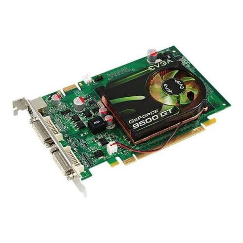 01G-P3-N959-A1 - EVGA - GeForce 9500 GT 1GB 128-Bit DDR2 PCI Express 2.0 x16 Dual DVI/ HDTV/ S-Video Out/ HDCP Ready/ SLI Supported Video Graphics