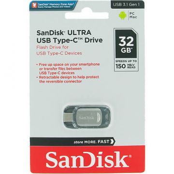 SDCZ450-032G-Q46 - SanDisk - 32GB Ultra USB 3.1 Type-C Flash Drive