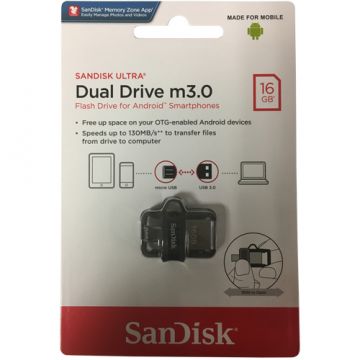 SDDD3-016G-G46 - SanDisk - 16GB Ultra USB 3.0 OTG Dual Flash Drive 10pc Kit
