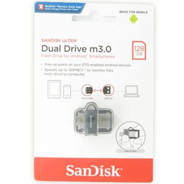 SDDD3-128G-G46 - SanDisk - 128GB Ultra USB 3.0 OTG Dual Flash Drive 5pc Kit