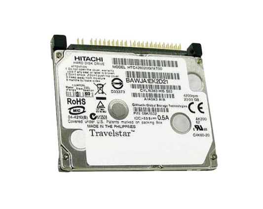 08K1532 - HGST - Travelstar C4K60 Htc426020G7At00 20Gb 4200Rpm Ide Ultra Ata/100 (Ata-6) 2Mb Cache 1.8-Inch Hard Drive