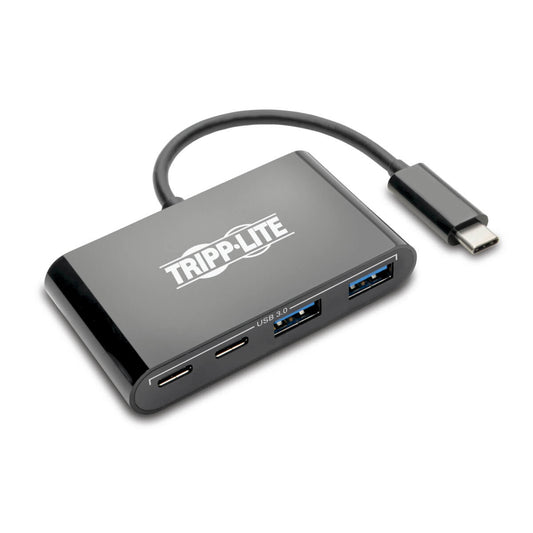 U460-004-2A2CB - Tripp Lite - interface hub USB 3.2 Gen 2 (3.1 Gen 2) Type-C 5000 Mbit/s Black