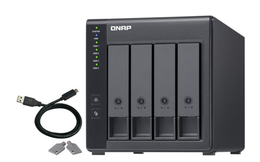 TR-004 - QNAP - storage drive enclosure HDD/SSD enclosure Black 2.5/3.5"