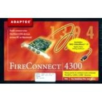 1890600 - Adaptec - FireConnect 4300 USB Adapter 3 x 6-pin FireWire IEEE 1394 External Plug-in Card