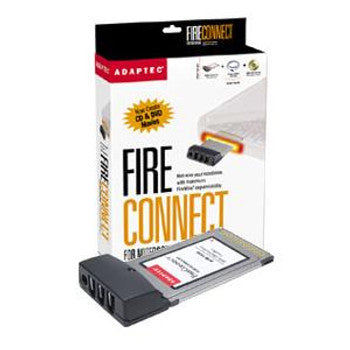 1932800EU-R - Adaptec - AFW-1430 3 Port FireWire CardBus Adapter 3 x 6-pin IEEE 1394a FireWire External