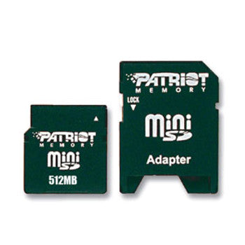 PSF512MSD - Patriot - 512MB miniSD Flash Memory Card