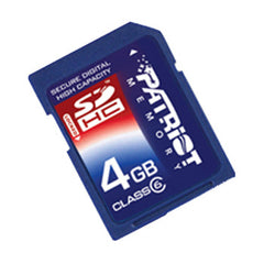 PSF4GSDHC6 - Patriot - 4GB Class 6 SDHC Flash Memory Card