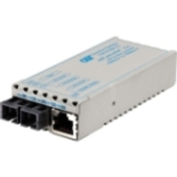 1203-5-1 - Omnitron Tech - miConverter 1000Mbps Gigabit Ethernet Fiber Media Converter RJ45 SC Single-Mode 140km 1 x 1000BASE-T 1 x 1000BASE-ZX US AC Powered