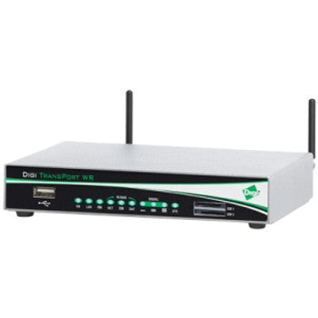 WR41-U200-WA1-SU - Digi - TransPort WR41 Wireless Router IEEE 802.11b/g 2 x Antenna ISM Band 54 Mbps Wireless Speed 1 x Network Port 1 x Broadband Port US