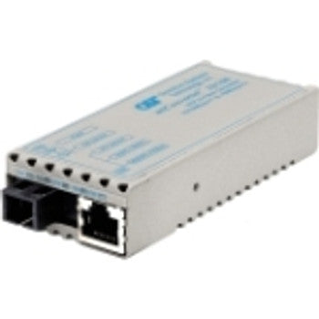 1131-1-1 - Omnitron Tech - miConverter 10/100 Plus Ethernet Single-Fiber Media Converter RJ45 SC Single-Mode BiDi 20km 1 x 10/100BASE-TX 1 x 100BASE-BX-D (1550/1310)