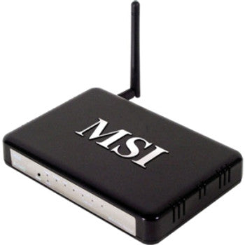 RG60G - MSI - Wireless Router Ieee 802.11B/G 1 X Antenna Ism Band 54 Mbps Wireless Speed 4 X Network Port 1 X Broadband Port