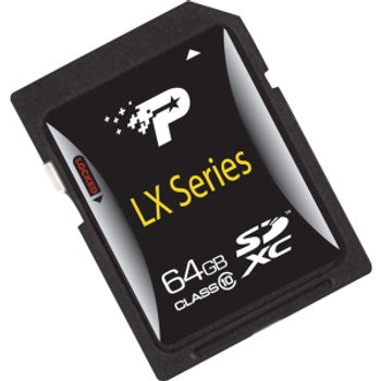 PSF64GSDXC10 - Patriot - LX Series 64GB Class 10 SDXC Flash Memory Card