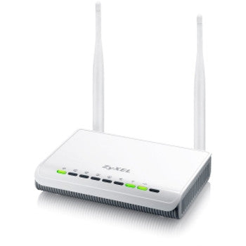 NBG418N - Zyxel - NBG-418N Wireless Router IEEE 802.11n 2 x Antenna ISM Band 300 Mbps Wireless Speed 4 x Network Port 1 x Broadband Port Desktop (Refurbis