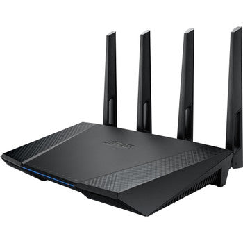 RT-AC87U - ASUS - Dual-Band 4X4 Ac2400 Wifi 4-Ports Gigabit Router With Aiprotection Powered By Trend MICRO