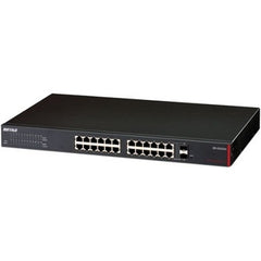 BS-GS2024 - Buffalo - 24-Ports Gigabit Green Ethernet Web Smart Switch With 2 S
