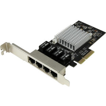 ST4000SPEXI - StarTech - 4 Port PCI Express Gigabit Ethernet Network Card Intel I350 NIC Quad Port PCI Express Network Adapter Card w/ Intel Chip