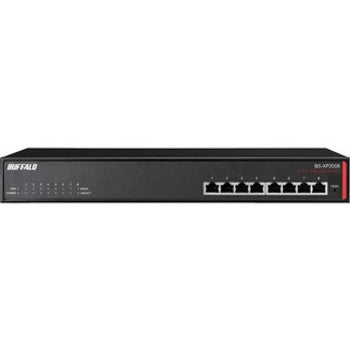 BS-XP2008 - Buffalo - 8-Port 10 Gigabit Switch - 8 Ports - Unmanaged - 10GBase-T - 8 x Network - Twisted Pair - 10 Gigabit Ethernet - 2 Layer Supported -