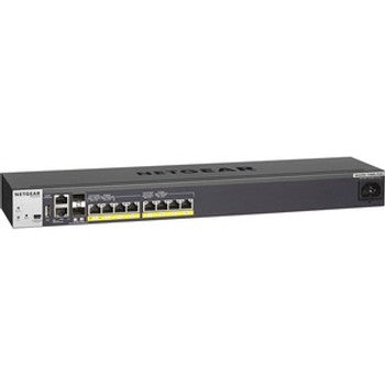 GSM4210P-100AJS - NetGear - ProSafe M4200-10MG-PoE-Plus Layer 3 Switch - 8 Ports - Manageable - Gigabit Ethernet 10 Gigabit Ethernet - 10/100/1000Base-TX