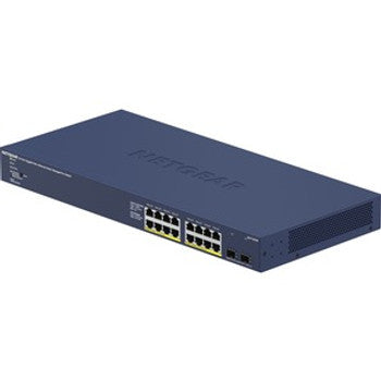 GS716TPP-100NAS - NetGear - GS716TPP Ethernet Switch - 16 Ports - Manageable - 4 Layer Supported - Modular - 2 SFP Slots - 317.74 W Power Consumption - 30