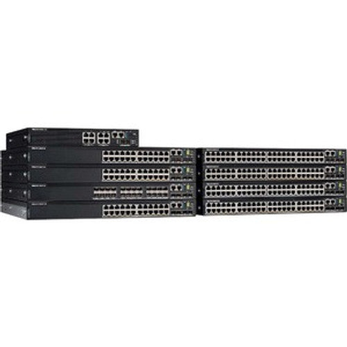 N3224T-ONF - Dell - PowerSwitch N3224T-ON Ethernet Switch - 24 Ports - Manageable - 3 Layer Supported - Modular - 201 W Power Consumption - Optical Fiber,