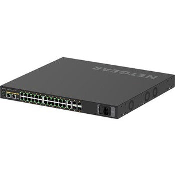 GSM4230P-100NAS - NetGear - M4250-26G4F-PoE+ AV Line Managed Switch - 24 Ports - Manageable - 3 Layer Supported - Modular - 4 SFP Slots - 35.80 W Power Co