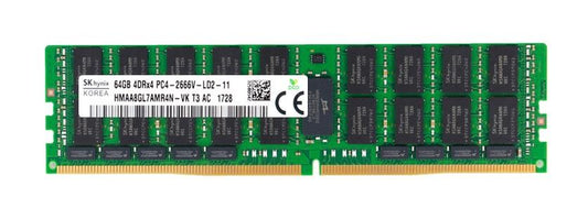 HMAA8GL7AMR4N-VKT3-AC - Hynix - 64Gb Pc4-21300 Ddr4-2666Mhz Registered Ecc Cl19 288-Pin Load Reduced Dimm 1.2V Quad Rank Memory Module