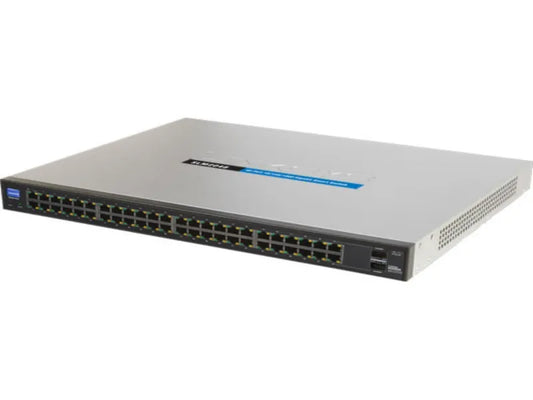 SLM2048 - Cisco - 48-Port 10/100/1000 Gigabit Smart Small Business Switch with 2 Combo SFPs