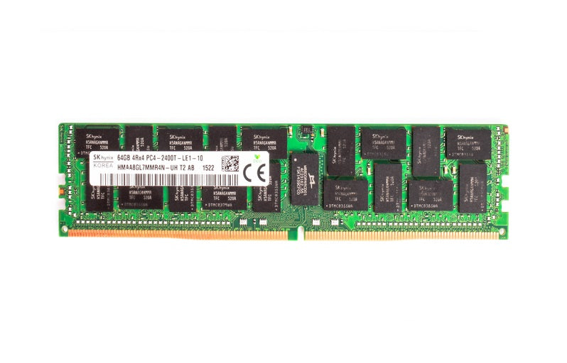 HMAA8GL7MMR4N-UH - Hynix - 64Gb (1X64Gb) 2400Mhz Pc419200 Cas17 Ecc Registered Quad Rank X4 Ddr4 Sdram 288Pin Lrdimm  Memory Module For Server Memory