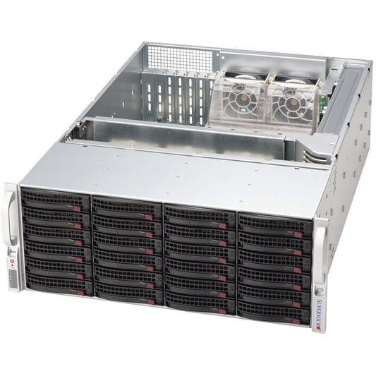 CSE-846BE2C-R1K28B - Supermicro - SuperChassis 846BE2C-R1K28B Rack Black, Stainless steel 1280 W