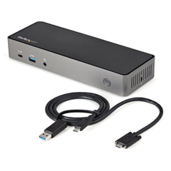 DK31C3HDPD - StarTech.com - notebook dock/port replicator Wired USB 3.2 Gen 2 (3.1 Gen 2) Type-C Black, Gray