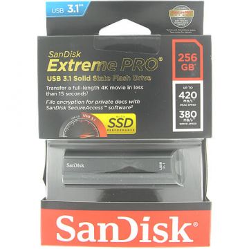 SDCZ880-256G-G46 - SanDisk - 256GB Extreme Pro USB 3.1 Flash Drive 1pc Kit