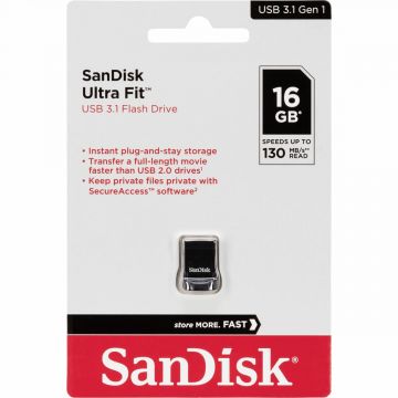 SDCZ430-016G-G46 - SanDisk - 16GB Ultra Fit USB 3.1 Flash Drive 10pc Kit