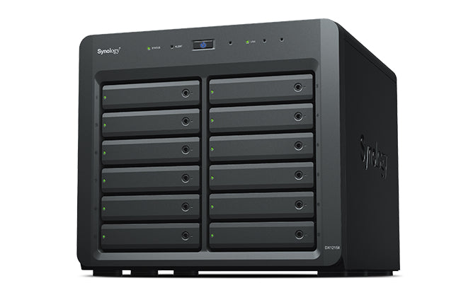 DX1215II - Synology - storage drive enclosure HDD/SSD enclosure Black 2.5/3.5"