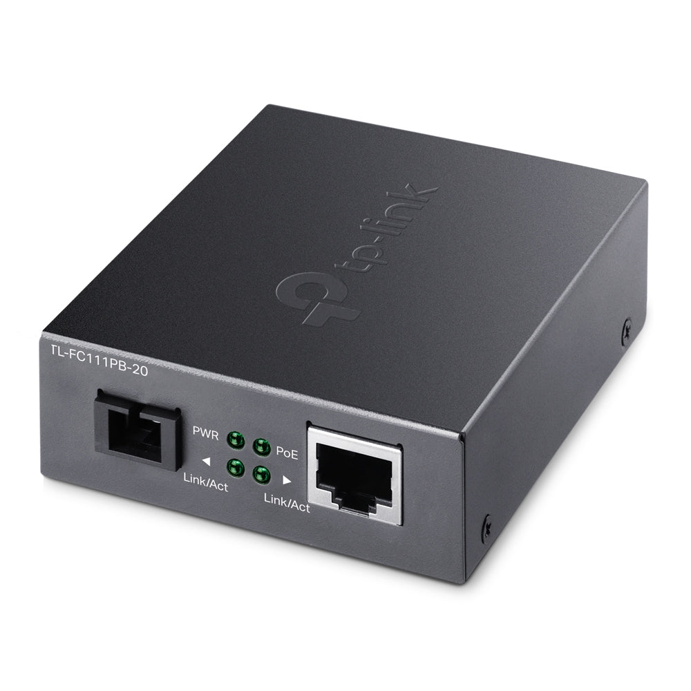 TL-FC111PB-20 - TP-Link - network media converter 100 Mbit/s Black