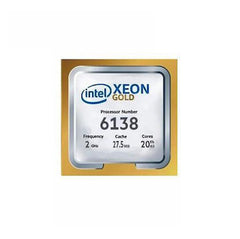 878291-L21 - HPE - 2.00GHz 10.40GT/s UPI 27.5MB L3 Cache Socket LGA3647 Intel Xeon Gold 6138 20-Core Processor Upgrade for XL1x0r Gen10