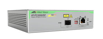 AT-PC2000/SP - Allied Telesis 1Gbps Fast Ethernet 10/100/1000-T 850nm RJ-45/SFP Connector Fiber Media Converter