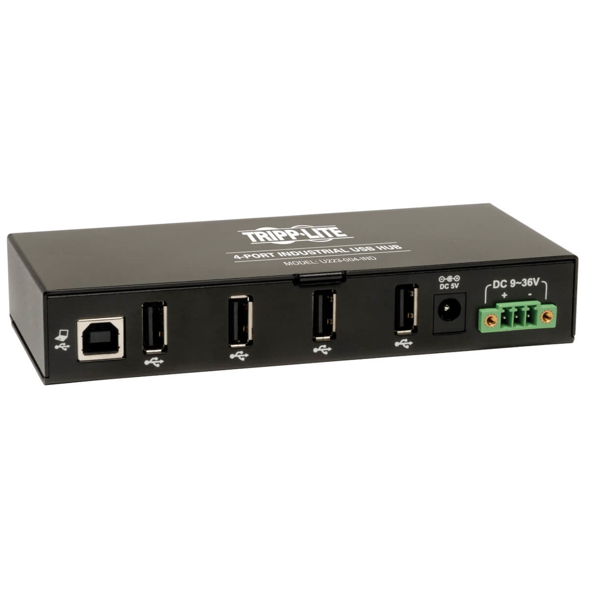U223-004-IND - Tripp Lite - interface hub USB 2.0 480 Mbit/s Black