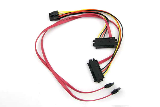 CBL-SAST-0529 - Supermicro - cable gender changer 2x SAS 29-pin 2x SATA+8-pin Black, Red, Yellow