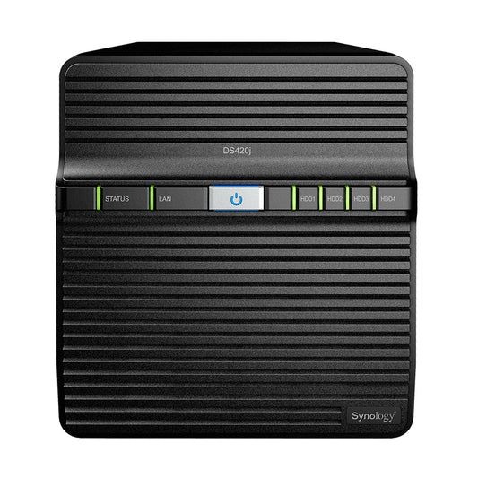 DS420J - Synology - DiskStation NAS/storage server Compact Ethernet LAN Black RTD1296