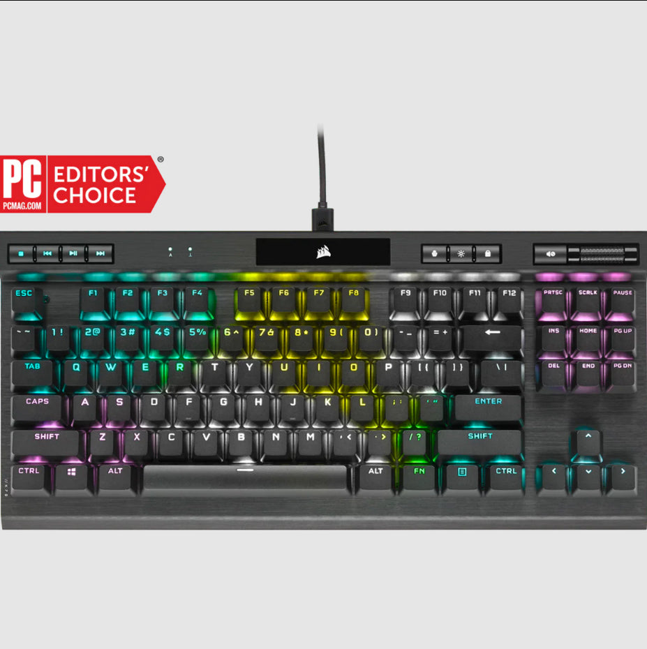 CH-9119010-NA - Corsair - K70 RGB TKL keyboard USB English Black