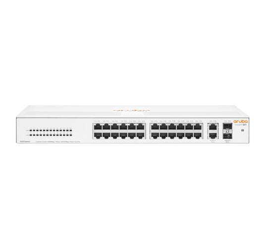 R8R50A - Hewlett Packard Enterprise - Aruba Instant On 1430 26G 2SFP Unmanaged L2 Gigabit Ethernet (10/100/1000) 1U