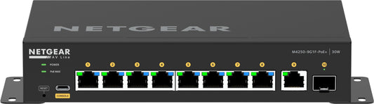 GSM4210PD-100NAS - Netgear - NETGEAR network switch Managed L2/L3 Gigabit Ethernet (10/100/1000) Power over Ethernet (PoE) Black