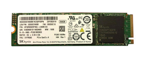 HFS256GD9TNG-L3A0B - Hynix - PC601 256GB TLC PCI Express 3.0 x4 NVMe M.2 2280 Internal Solid State Drive (SSD)