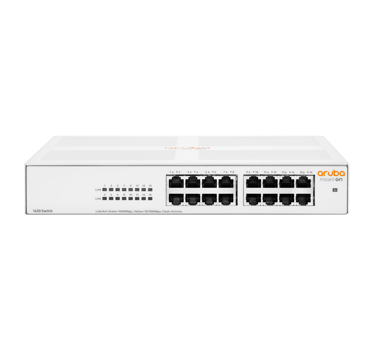R8R47A - Hewlett Packard Enterprise - Aruba Instant On 1430 16G Unmanaged L2 Gigabit Ethernet (10/100/1000) 1U White