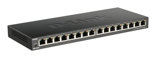 DGS-1016S - D-Link - network switch Unmanaged Gigabit Ethernet (10/100/1000) Black