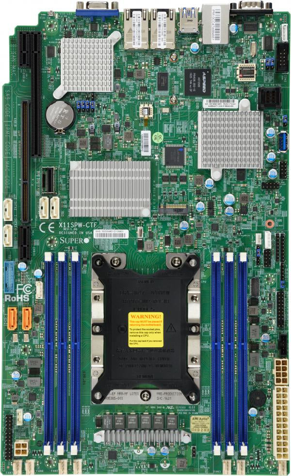 MBD-X11SPW-CTF-B - Supermicro - X11SPW-CTF Intel C622 LGA 3647 (Socket P)