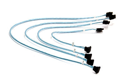 CBL-0190L - Supermicro - 4 x Round SATA cable 16.9" (0.43 m) Black, Blue, White